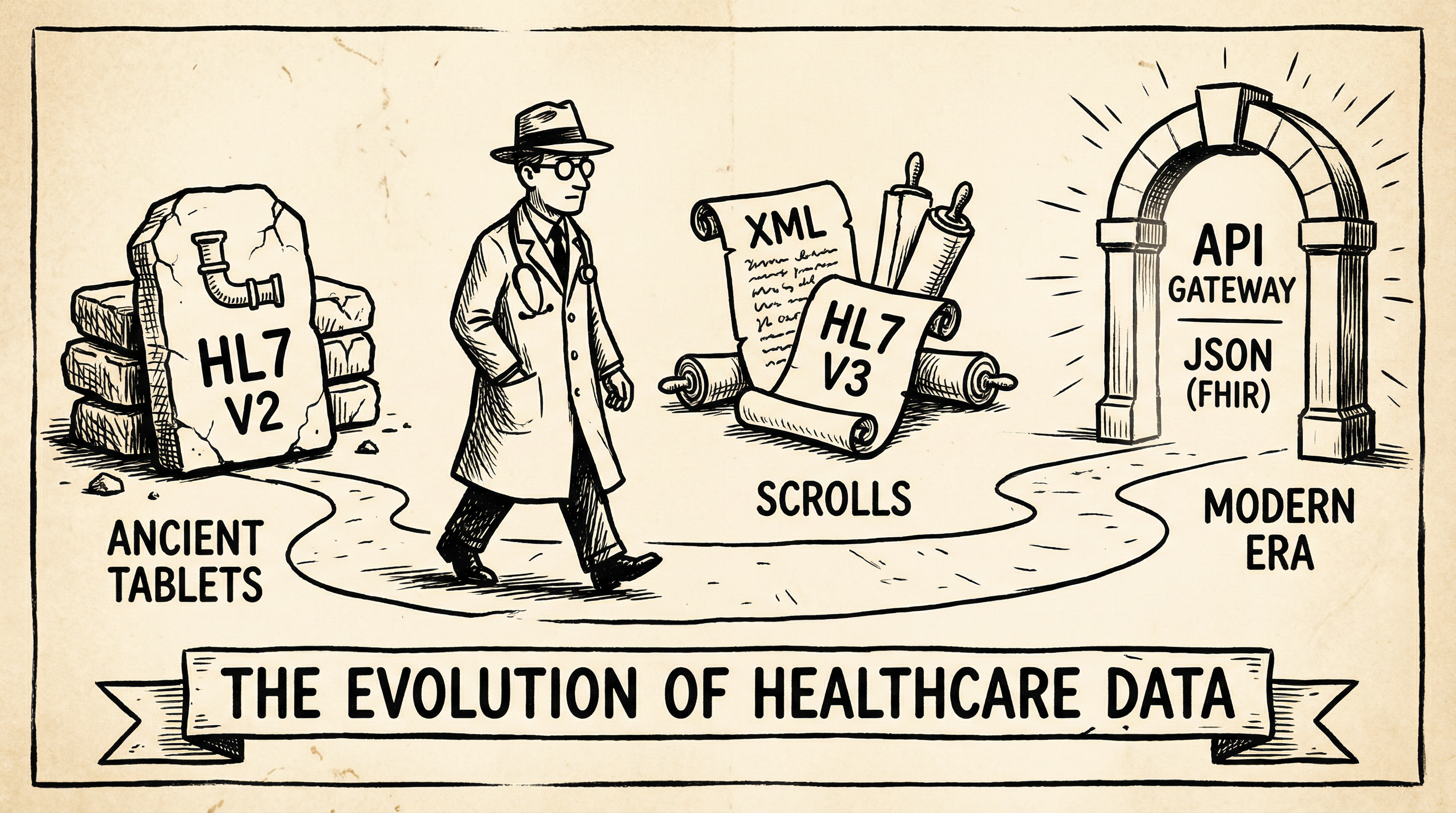 HL7 Evolution - From pipe-delimited messages to modern APIs